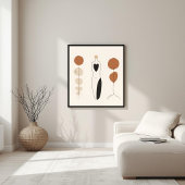 Harmonischer Fluss – Abstrakte botanische Wandkuns Poster