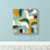 Harmonischer Fluss Leinwanddruck (Insitu (Holzboden))