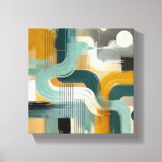 Harmonischer Fluss Leinwanddruck (Vorderseite)