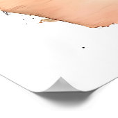 harmonischer Grizzlybär glücklicher Familienmalere Poster (Ecke)