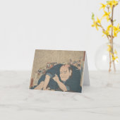 Harmonischer Körper und Verstand - notecard Karte (Gelbe Blume)