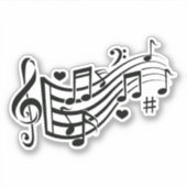 Harmonisches Flüstern: Fühlen Sie den Rhythmus - M Aufkleber (Vorderseite)