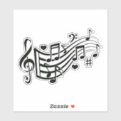 Harmonisches Flüstern: Fühlen Sie den Rhythmus - M Aufkleber (Blatt)