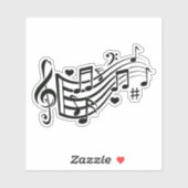 Harmonisches Flüstern: Fühlen Sie den Rhythmus - M Aufkleber (Blatt)