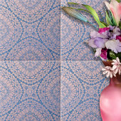 Harmonisches geometrisches Muster in Blau Pink Fliese