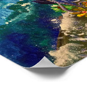 Harmonisches Meer - Om Leinwand Malerei Poster (Ecke)