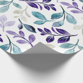  Harmonisches Wasserfarben-Blattdesign  Geschenkpapier (Ecke)
