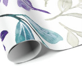 Harmonisches Wasserfarben-Blattdesign  Geschenkpapier (Rolleneckpunkt)