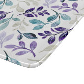 Harmonisches Wasserfarben-Blattdesign Schneidebrett (Ecke)