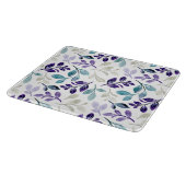 Harmonisches Wasserfarben-Blattdesign Schneidebrett (Ecke)