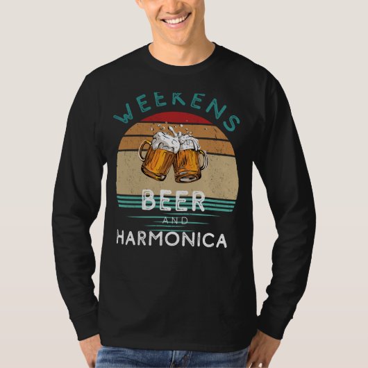 Harmonisieren Sie den Spaß! Wochenenden mit Bier u T-Shirt (Vorderseite)