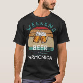 Harmonisieren Sie den Spaß! Wochenenden mit Bier u T-Shirt (Vorderseite)