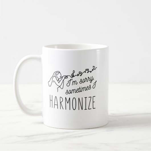 HARMONISIEREN SINGEN ICH MICH LEID, MANCHMAL HARMO KAFFEETASSE (Links)