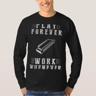 Harmonisieren von Leben Tunes: Harmonica für immer T-Shirt