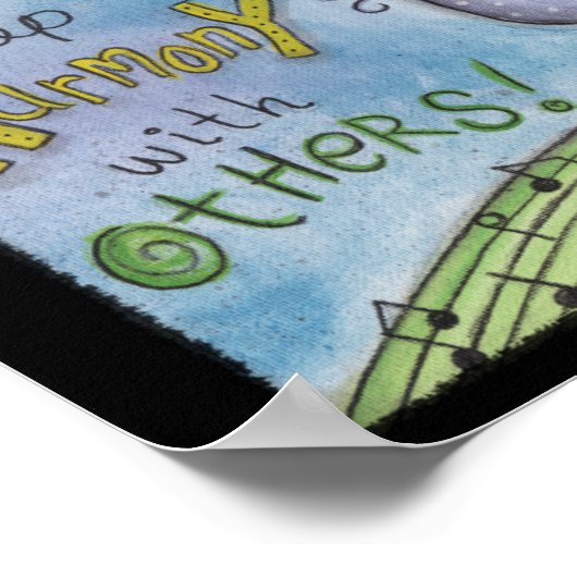 Harmonisierung des Vogelquartetts Poster (Ecke)