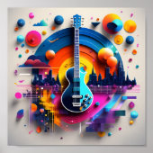 HarmoniSonic Fusion: Eine Visuelle Ode an die Beat Poster (Vorne)