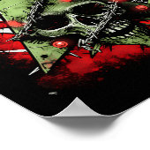 Harmonizing Contrasts Christmas Tree Meets Punk-ro Poster (Ecke)