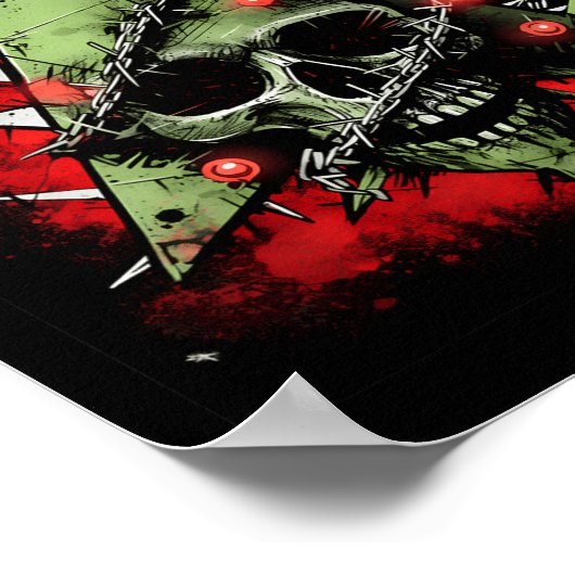 Harmonizing Contrasts Christmas Tree Meets Punk-ro Poster (Ecke)