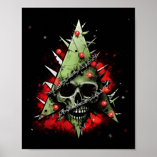 Harmonizing Contrasts Christmas Tree Meets Punk-ro Poster (Vorne)