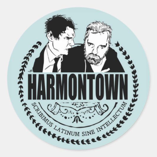 Harmontown-Logo-Aufkleber Runder Aufkleber (Vorderseite)