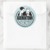 Harmontown-Logo-Aufkleber Runder Aufkleber (Tasche)