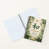 Harmony (和) Chinesisches Zeichen Notizbuch (Innenseite)