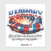 HARMONY AUFKLEBER (Blatt)