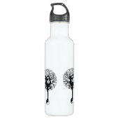 Harmony & Balance Yin Yang Tree of Life Edelstahlflasche (Rückseite)