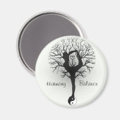 Harmony & Balance Yin Yang Tree of Life Magnet (Vorderseite/Rückseite)