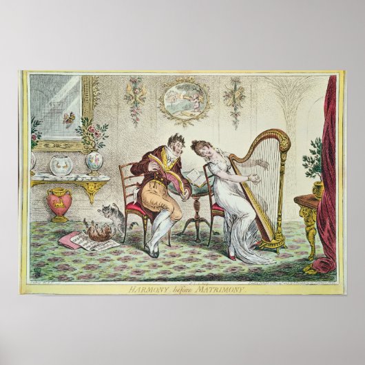 Harmony before Matrimony, 1805 Poster (Vorne)
