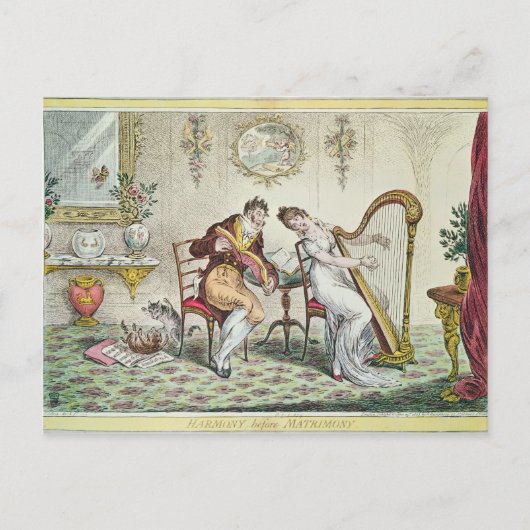 Harmony before Matrimony, 1805 Postkarte (Vorderseite)