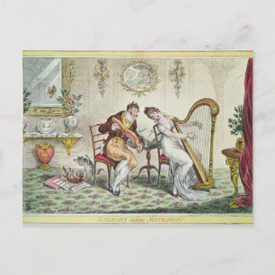 Harmony before Matrimony, 1805 Postkarte