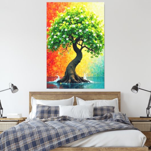 Harmony Bloom Leinwanddruck (Insitu (Schlafzimmer))