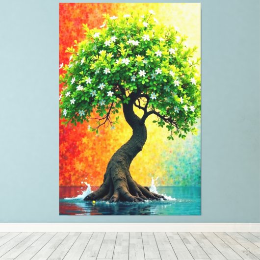 Harmony Bloom Leinwanddruck (Insitu (Holzboden))