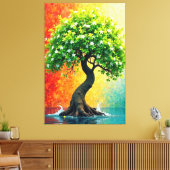 Harmony Bloom Leinwanddruck (Insitu (Wohnzimmer))