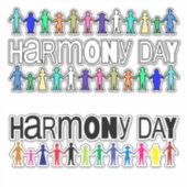 Harmony Day Australia Aufkleber (Vorderseite)
