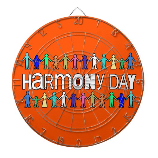 Harmony Day Australia  Dartscheibe (vorne)