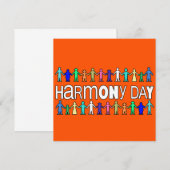 Harmony Day Australia  Einladung (Vorne/Hinten)