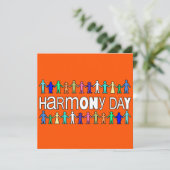 Harmony Day Australia  Einladung (Stehend Vorderseite)