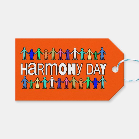 Harmony Day Australia  Geschenkanhänger (Vorderseite (Horizontal))
