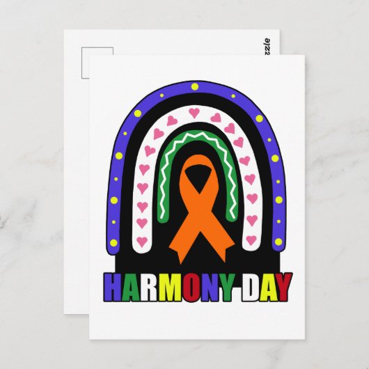 Harmony Day Australia Postkarte (Vorne/Hinten)
