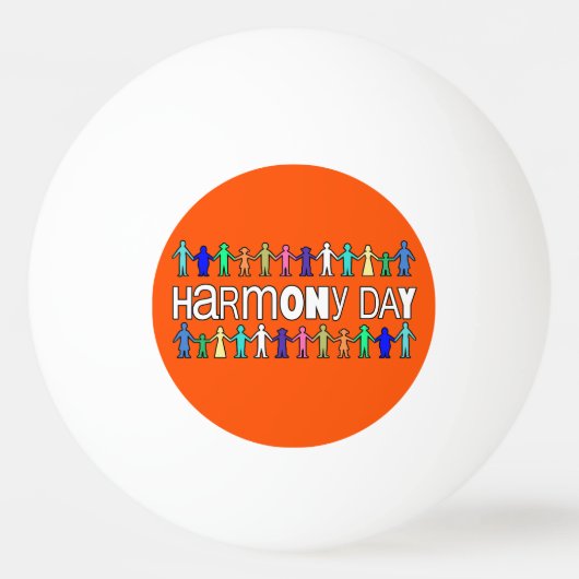 Harmony Day Australia  Tischtennisball (Vorderseite)