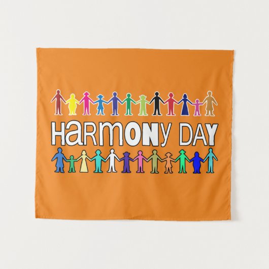 Harmony Day Australia Wandteppich (Vorderseite (Horizontal))
