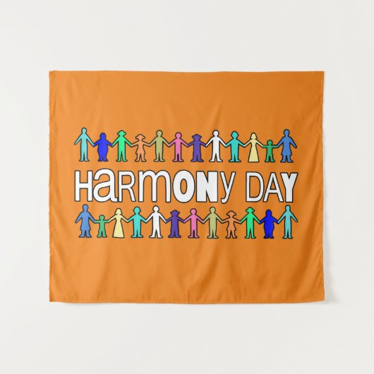 Harmony Day Australia Wandteppich (Vorderseite (Horizontal))