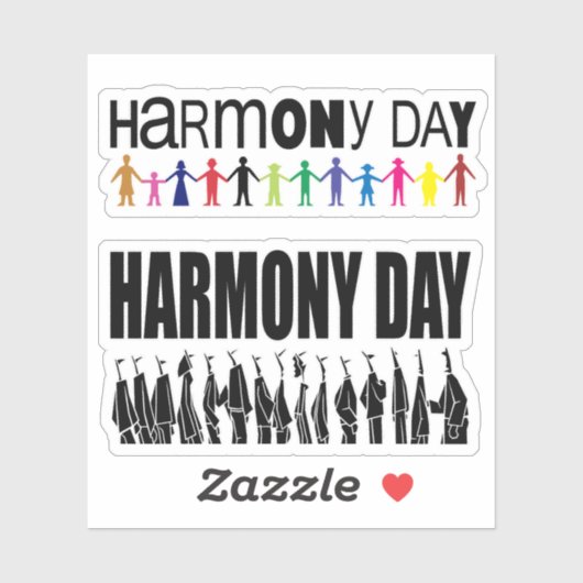 Harmony Day, Australien Aufkleber (Blatt)