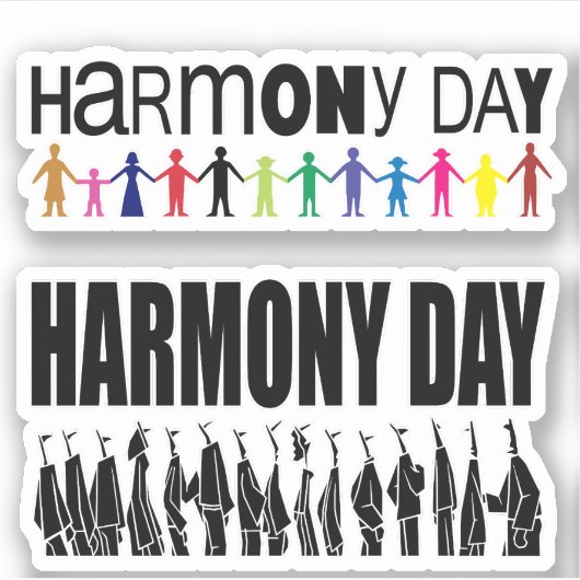 Harmony Day, Australien Aufkleber (Vorderseite)