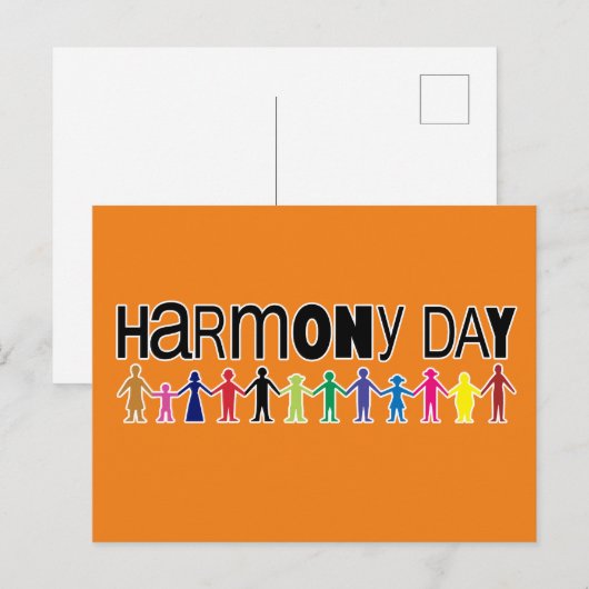 Harmony Day, Australien Postkarte (Vorne/Hinten)