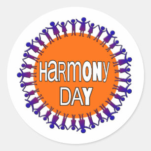 Harmony Day, Australien Runder Aufkleber