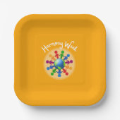 Harmony Day Pappteller (Vorderseite)