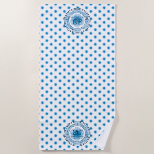 Harmony Dental 20th Anniversary Beach Towel Strandtuch (Vorderseite)